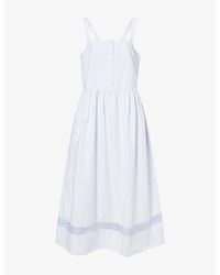 Jenni Kayne - Sway Button-Front Cotton-Poplin Maxi Dress - Lyst