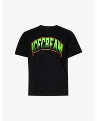 ICECREAM - College Brand-print Cotton-jersey T-shirt - Lyst