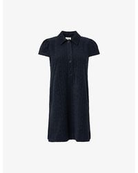 ME+EM - Jacquard Towelling Cotton-Blend Mini Dress - Lyst