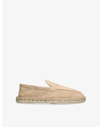 Aurélien - Beachside Suede And Jute Loafers - Lyst