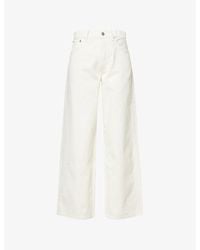 Anine Bing - Manon Wide-Leg Mid-Rise Denim Jeans - Lyst