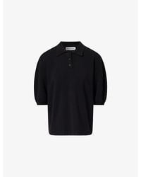 Frankie Shop - Nola Oversized Cotton-Knit Polo Top - Lyst