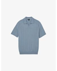 Reiss - Chelmsford Open-Collar Merino-Wool Jumper - Lyst