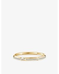 Messika - Moderniste Pave Medium 18Ct And 0.75Ct Diamond Bangle Bracelet - Lyst