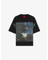 HUGO - X Apoh Graphic-Print Cotton-Jersey T-Shirt - Lyst