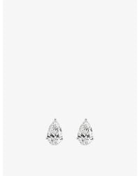 The Diamond Lab - Timeless Pear-Cut 18Ct- And 2.62Ct Lab-Grown Diamond Stud Earrings - Lyst