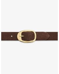 Whistles - Suede Buckle Belt - Lyst