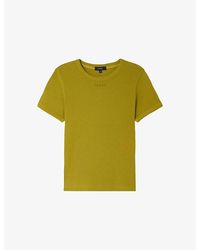 Soeur - Artiside Brand-Embroidered Cotton T-Shirt - Lyst