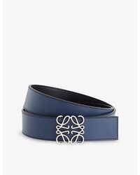 Loewe - Anagram Reversible Leather Belt - Lyst