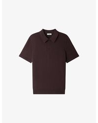 Sandro - Classic-Fit Cotton And Silk-Blend Polo - Lyst