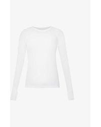 Spanx Seamless Long-sleeve Stretch-jersey Top - White