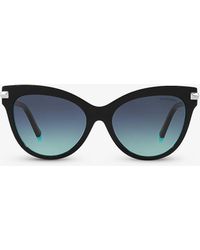 Tiffany & Co. - Tf4182 Cat Eye-frame Acetate Sunglasses - Lyst