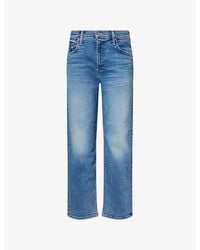 Mother - The Newbie Ankle Cotton-Blend Denim Jeans - Lyst