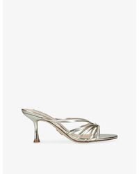 Steve Madden - Edna Heeled Leather Sandals - Lyst
