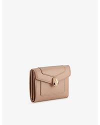 BVLGARI - Serpenti Forever Compact Leather Wallet - Lyst