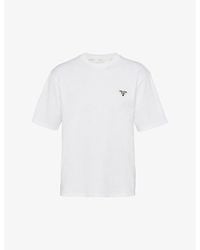 Prada - Logo-Patch Crewneck Cotton T-Shirt Xxl - Lyst