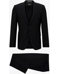 BOSS by HUGO BOSS - Single-breasted Slim-fit Stretch-virgin Wool Suit - Lyst
