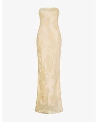 OMNES - Amdra Strapless Woven Maxi Dress - Lyst