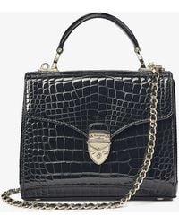 Aspinal of London - Mayfair Medium Croc-embossed Leather Top-handle Bag - Lyst