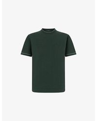 BOGGI - Crew-Neck Cotton Crêpe Knit T-Shirt - Lyst