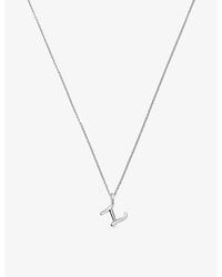 Missoma - Curly Molten Mini Initial C-Plated Sterling- Necklace - Lyst