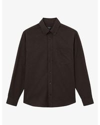 Reiss - Hunt Regular-Fit Cotton-Flannel Shirt - Lyst