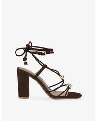 KG by Kurt Geiger - Swift Suede Heeled Sandals - Lyst