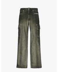 1017 ALYX 9SM - Overdyed Relaxed-fit Cotton-canvas Trousers - Lyst