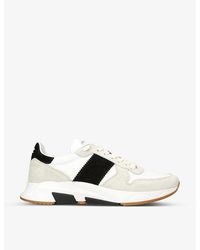 Tom Ford - jagga Panelled Leather And Mesh Low-top Trainers - Lyst