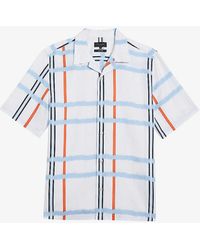 Ted Baker - Gardon Check-print Woven-blend Shirt - Lyst
