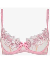 Agent Provocateur Callie Satin-trimmed Embroidered Tulle Basque in Black |  Lyst UK