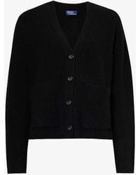 Polo Ralph Lauren - V-neck Boxy-fit Wool And Cashmere-blend Cardigan - Lyst