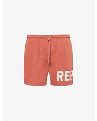 Represent - Brand-print Regular-fit Swim Shorts Xx - Lyst