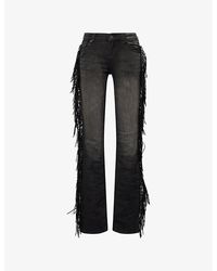 Jaded London - Fringe Bootcut Stretch-Denim Jeans - Lyst