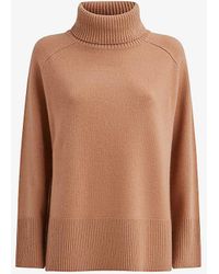 Reiss - Edina Roll-neck Wool And Cashmere Jumper - Lyst