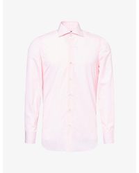Finamore 1925 - Napoli Striped Long-Sleeve Cotton Shirt - Lyst