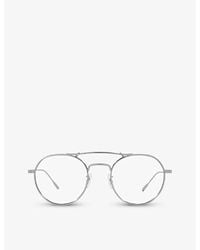 Oliver Peoples - Ov1309st Reymont Round-frame Titanium Optical Glasses - Lyst