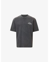 AllSaints - Soleil Branded-Print Cotton-Jersey T-Shirt - Lyst
