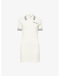 Sporty & Rich - Signature-Logo Woven Mini Cable Dress - Lyst