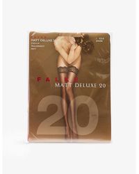FALKE - Matte Deluxe 20 Denier Stretch-Lace Stockings - Lyst