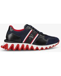 Christian Louboutin - Nastroshark Chunky-sole Leather Low-top Trainers - Lyst