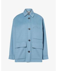 Weekend by Maxmara - Patch-Pocket Short Wool Coat - Lyst