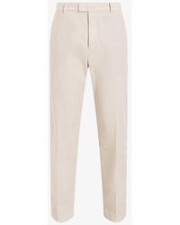 AllSaints - Bailey Mars Pressed-crease Organic-cotton Trousers - Lyst