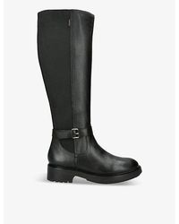Carvela Kurt Geiger - Margot Buckle-Embellished Leather High-Leg Boots - Lyst