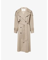 Skall Studio - Mahsa Relaxed-Fit Cotton-Poplin Trench Coat - Lyst