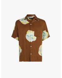AllSaints - Toulon Floral-print Woven Shirt X - Lyst