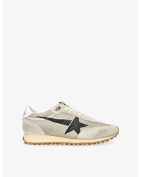 Golden Goose - Marathon Mesh And Suede Trainers - Lyst