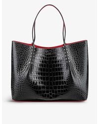 Christian Louboutin - Cabarock Large Alligator-embossed Leather Tote Bag - Lyst