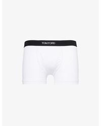 Tom Ford - Logo-Embroidered Cotton-Blend Jersey Boxers - Lyst