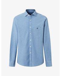 Hackett - Heritage Classic-Fit Chambray Cotton Shirt - Lyst